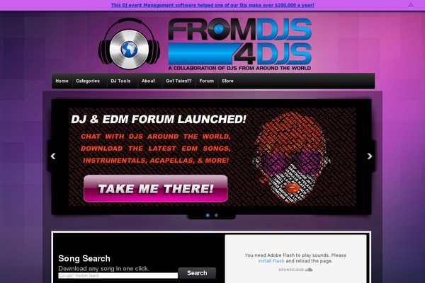 Dance Floor theme site design template sample