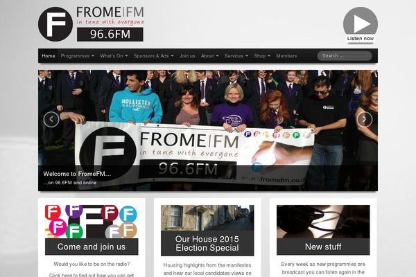 frome.fm site used Fromefm