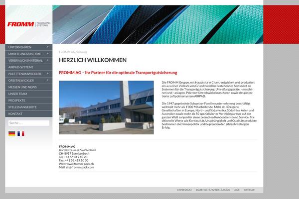 fromm-pack.ch site used Fromm-pack