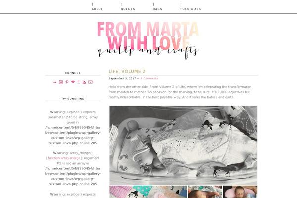 frommartawithlove.com site used Addison-theme