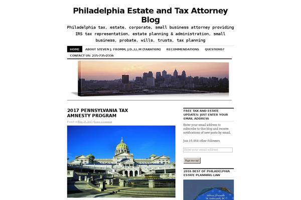 WordPress website example screenshot