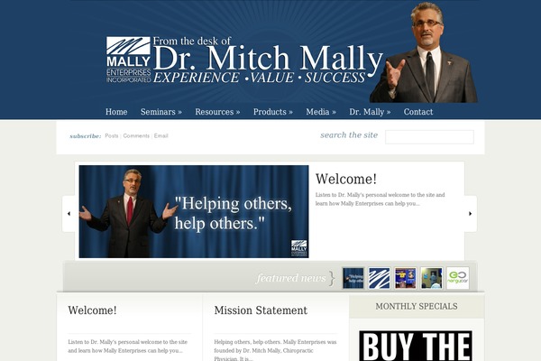fromthedeskofdrmitchmally.com site used eNews