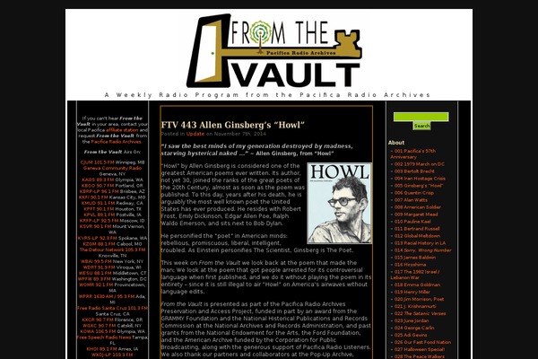 fromthevaultradio.org site used 3c