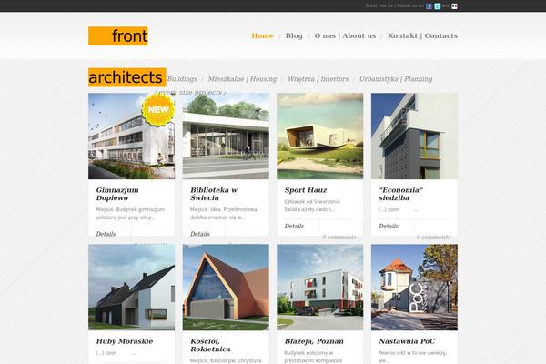 frontarchitects.pl site used Theme1392
