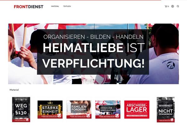 Storefront theme site design template sample