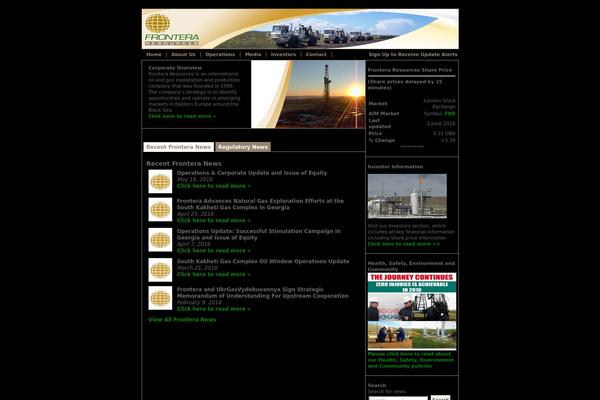 fronteraresources.com site used Frontera