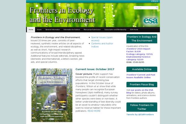 frontiersinecology.org site used Esa1