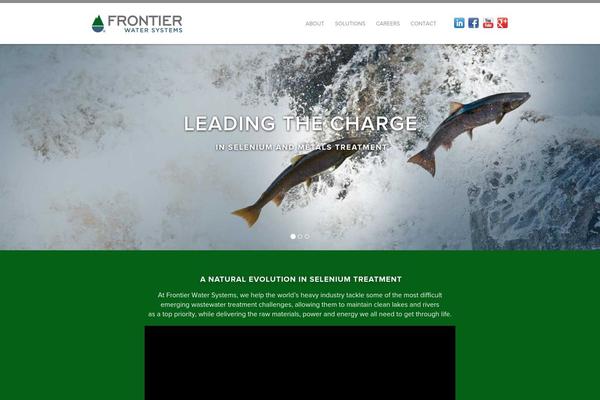 Frontier theme site design template sample