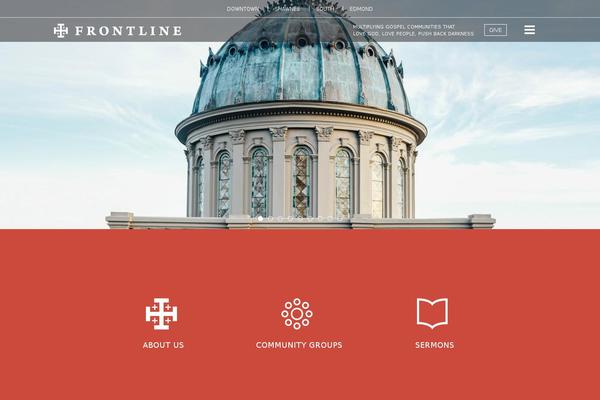 frontlinechurch.com site used Frontline
