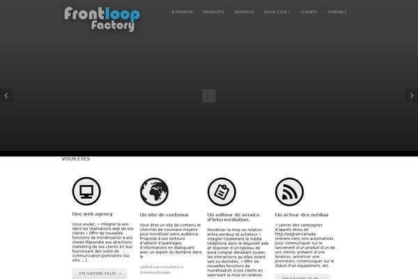 frontloop-factory.com site used Smasher-wp-theme
