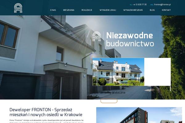 fronton.pl site used Websitetheme