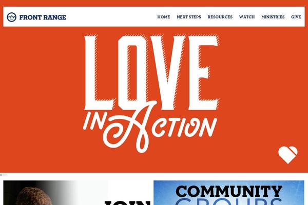 frontrange.org site used Church-emphasis