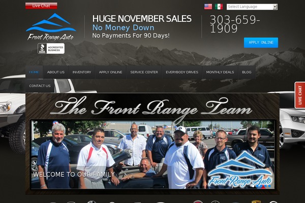frontrangesales.com site used Front