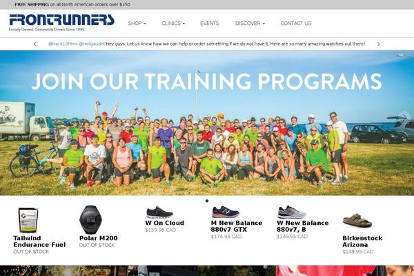 frontrunners.ca site used Frtheme