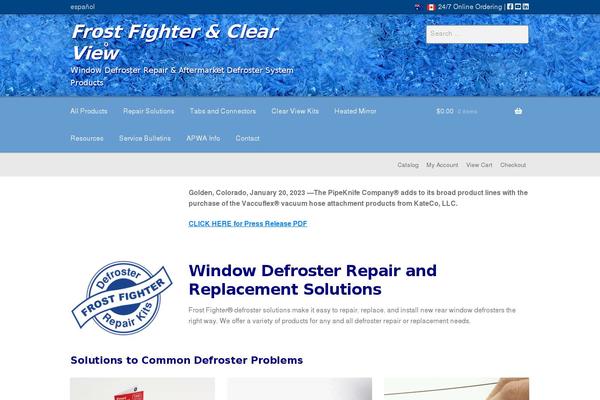 frostfighter.com site used Fftheme