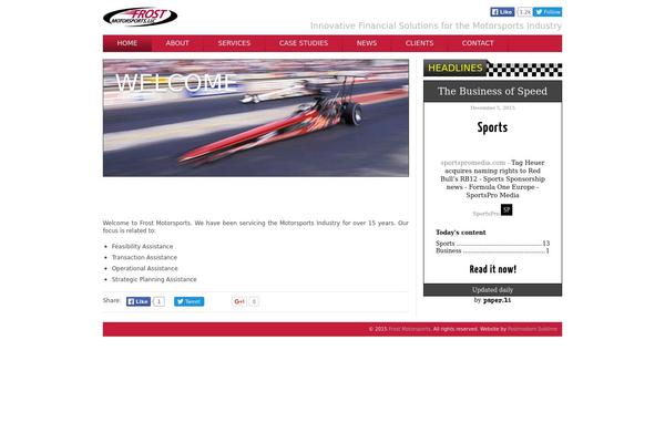 frostmotorsports.com site used Fml