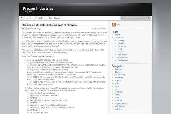 WordPress website example screenshot