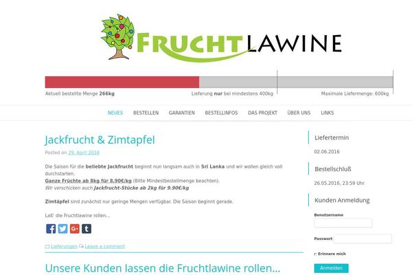 fruchtlawine.de site used Fruchtlawine