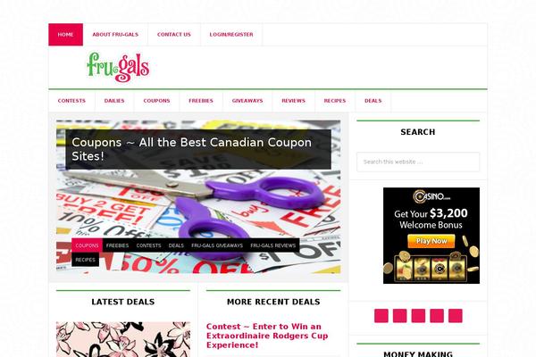 frugals.ca site used Frugals2016