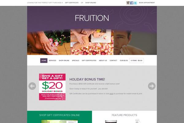 fruitiondayspa.ca site used Fruition