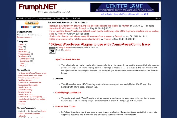 WordPress website example screenshot