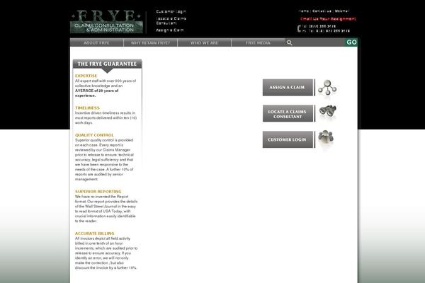 fryeclaims.com site used Frye