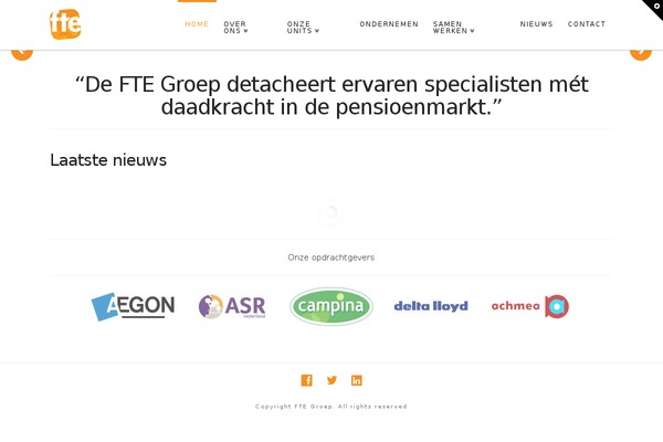 ftegroep.nl site used Fte