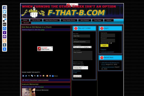 Site using Category Posts Widget plugin