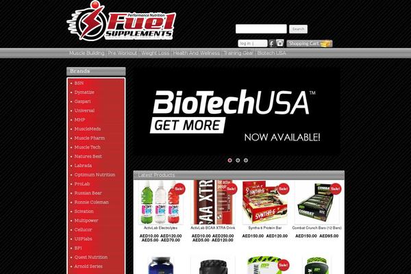 fuelsupps.com site used Fuel Theme