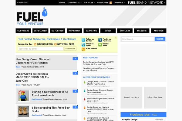 fuelyourventure.com site used Fuel3