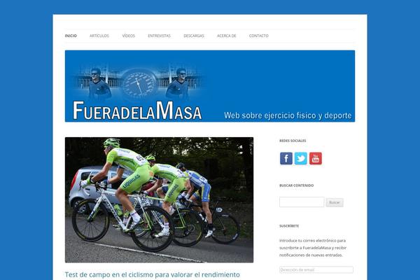 fueradelamasa.com site used Twenty Twelve