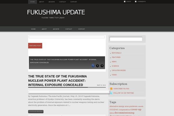 fukushimaupdate.com site used Obscure