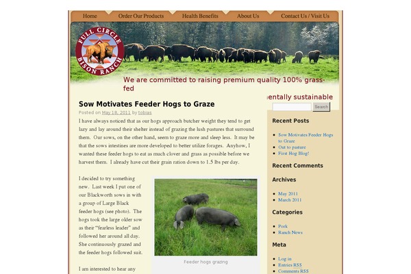 fullcirclebisonblog.com site used Bison