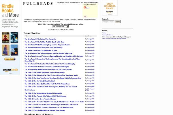fullreads.com site used Letterhead