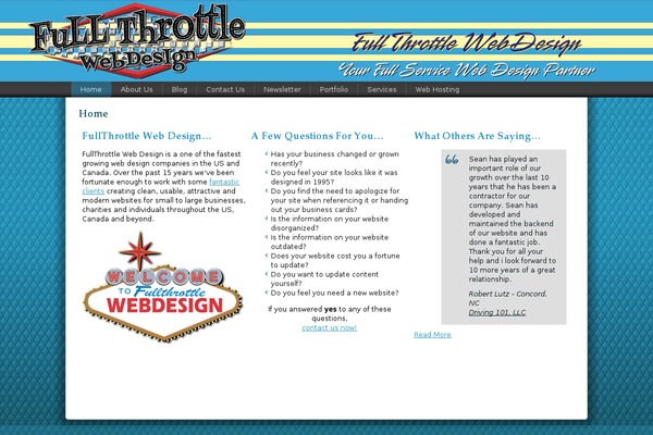 WordPress website example screenshot