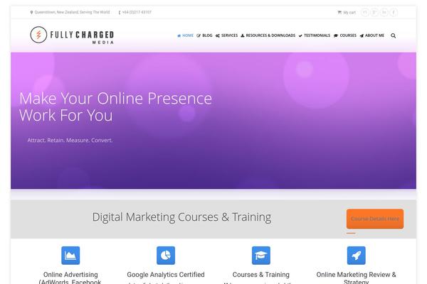 The7 theme site design template sample