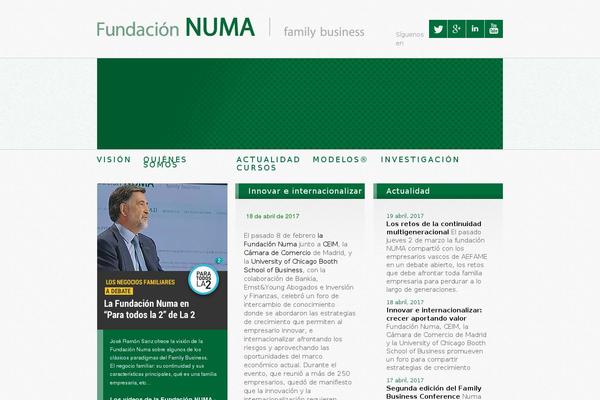 fundacionnuma.com site used Columbia