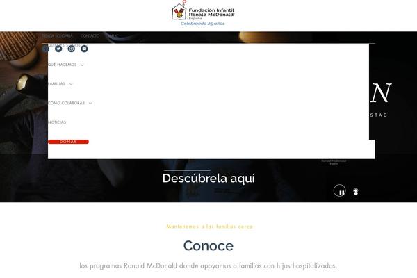 fundacionronald.org site used Ronaldmcdonald