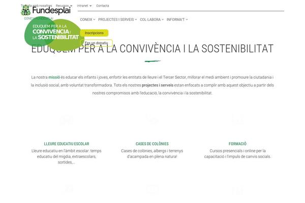 fundesplai.org site used Divi-fundesplai