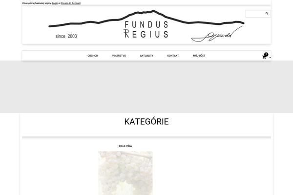 fundusregius.sk site used Wp_winestore
