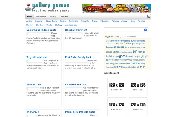fungamesdirectory.com site used Gallerygames