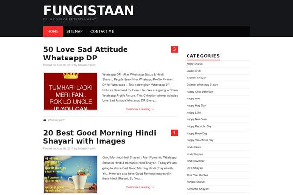 WordPress website example screenshot