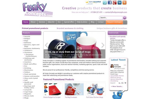 funky WordPress theme, websites list used funky theme funky theme websites examples