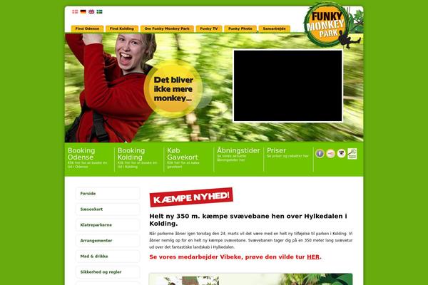 funkymonkeypark.dk site used Funky