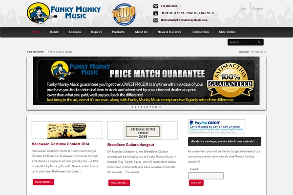 funkymunkymusic.com site used Gk_mystore_dark