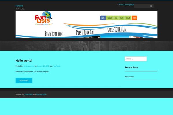 funlists.com site used Customizable