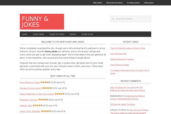 Jokes WordPress theme, websites list used Jokes theme Jokes theme websites examples