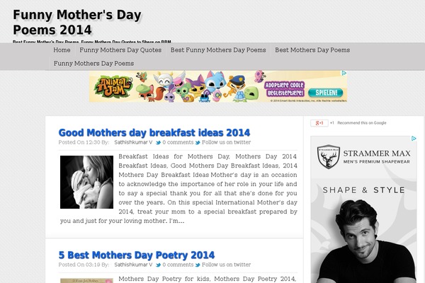 funnymothersdaypoems.com site used Thesis_r