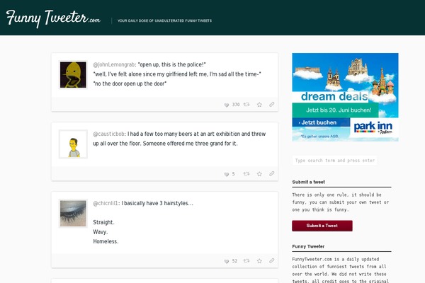 funnytweeter.com site used Funnytweeter
