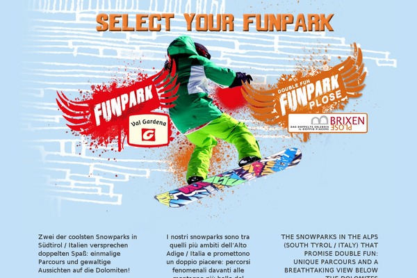 funpark.it site used Wp-trend-media